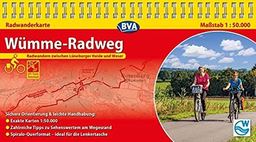BVA BikeMedia GmbH - Kompakt-Spiralo BVA Wümme-Radweg, 1:50.000, mit GPS-Track Download: Radwandern zwischen Lüneburger Heide und Weser (Spiralos) - Preis vom 11.10.2026 03:10:56 h