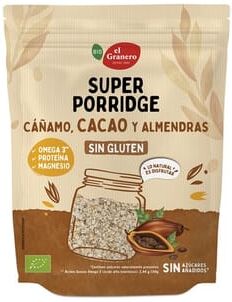 El Granero Integral Superporridge sem Glúten Cacau Bio 350g