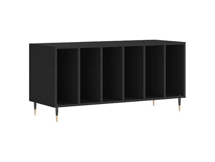 vidaXL Plattenschrank Schwarz 100x38x48 cm Holzwerkstoff