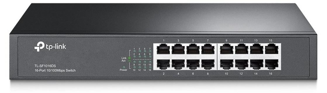 TP-Link TL-SF1016DS 16-poorts Fast Ethernet switch voor bedrijfsnetwerken