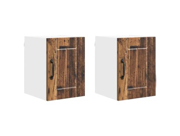 fsahslih 2er Set Küchen Wandschrank Altholz 30x31x40cm Holzwerkstoff Zweiteilige Hängeschränke aus robustem Holzwerkstoff für Küche und Esszimmer, bieten kompakte Ablage im modernen Stil.