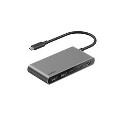 Belkin USB 2.0 Adapter [1x USB-C® - 5x HDMI®, USB, USB-C®] 0 cm AVC022hqSGY