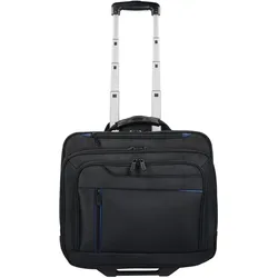 Dermata 2-Rollen Businesstrolley 42 cm Laptopfach, Koffer, Schwarz
