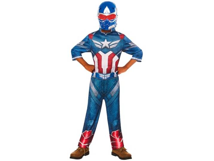 Rubies Officiële Brave New World Captain America kinderkostuum, kinderkostuum, maat 9-10 jaar Halloween