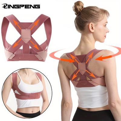 Healfit Counter Invisible Posture Correction With Straps, Hunchback Corrector For Adults, Bent Waist, Chest And Neck Forward Tilt pink l