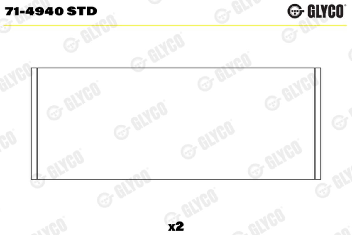 Pleuellager GLYCO 71-4940 STD