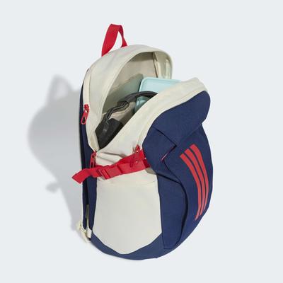Rucksack ADIDAS PERFORMANCE "ADIDAS APWR BACKPACK", dunkelblau, ivory, pure ruby, Rucksäcke, Obermaterial: 100% Polyester, Rucksack
