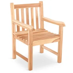 Gartenstuhl Teakholz XL, Teakholz-Sessel, gerade Rückenlehne, Belastbarkeit 130 kg, langlebig, massiv & robust, Raburg Lana