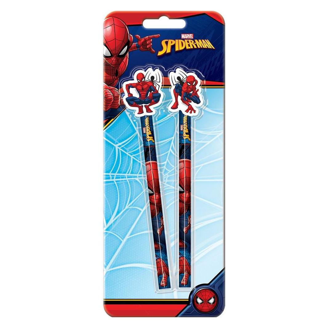 Euromic SPIDERMAN 2-pack pencils w/eraser toppers (2x) (017807002)