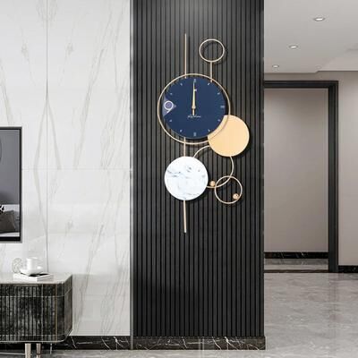 Inspired Living Luxury Gold Metal Large Wall Clock Silent Modern Decorative Wall Clock For Living Room Luxury Gold Metal Large Wall Clock Silent Modern Decorative Wall Clock For Living Room