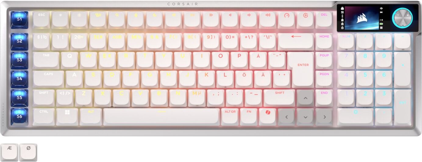 Corsair Vanguard Air 99 Trådlöst Gamingtangentbord - Vit [Opx Optical]