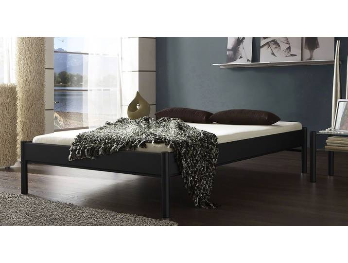 Metallbett Iris 3 , schwarz Struktur , verschiedene Größen