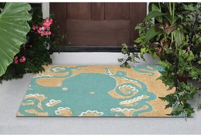 Liora Manne Lush Decor Frontporch Octopus Indoor/Outdoor Rug