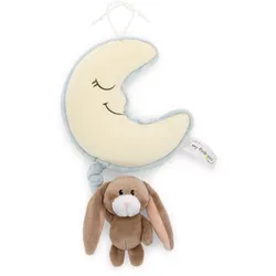 NICI Spieluhr Mond mit Hase Lopino 16x14cm