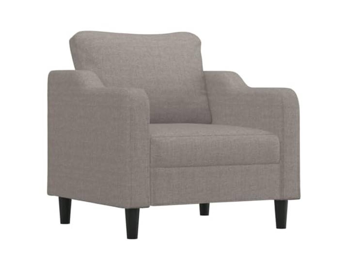 KTHLBRH Sofa-Set, 3-teilig, Stoff, Taupe, mit Kissen Strapazierfähig, Gestell aus Metall, Füllung aus Schaumstoff, 1 Sofa, 1 2-Sitzer-Sofa, 1 3-Sitzer-Sofa