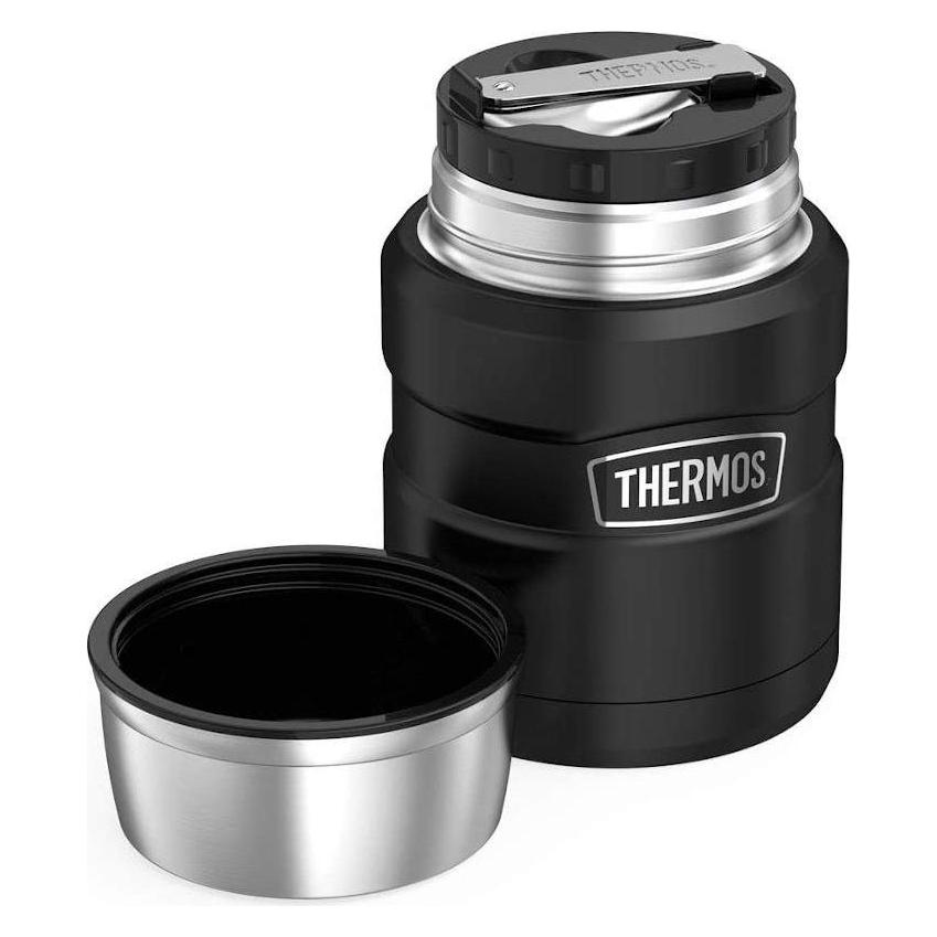 Thermos Style Food with a tablespoon and a cup - matt black 470 ml (0.47 l) (34771689)