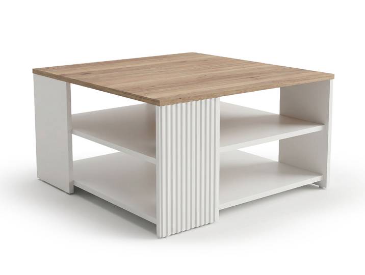 Table basse carrée Oak squere Chene/sable - Basika