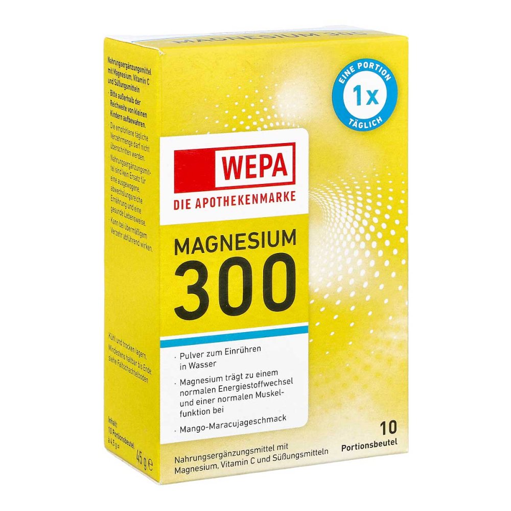 WEPA Apothekenbedarf GmbH & Co KG WEPA Magnesium 300 Mango-Maracuja 18337007