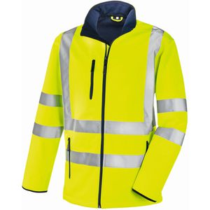 teXXor Arbeitsjacke Softshelljacke Niagara, 4103, Warnschutzjacke, signalgelb, wasserdicht, Gr. 3XL