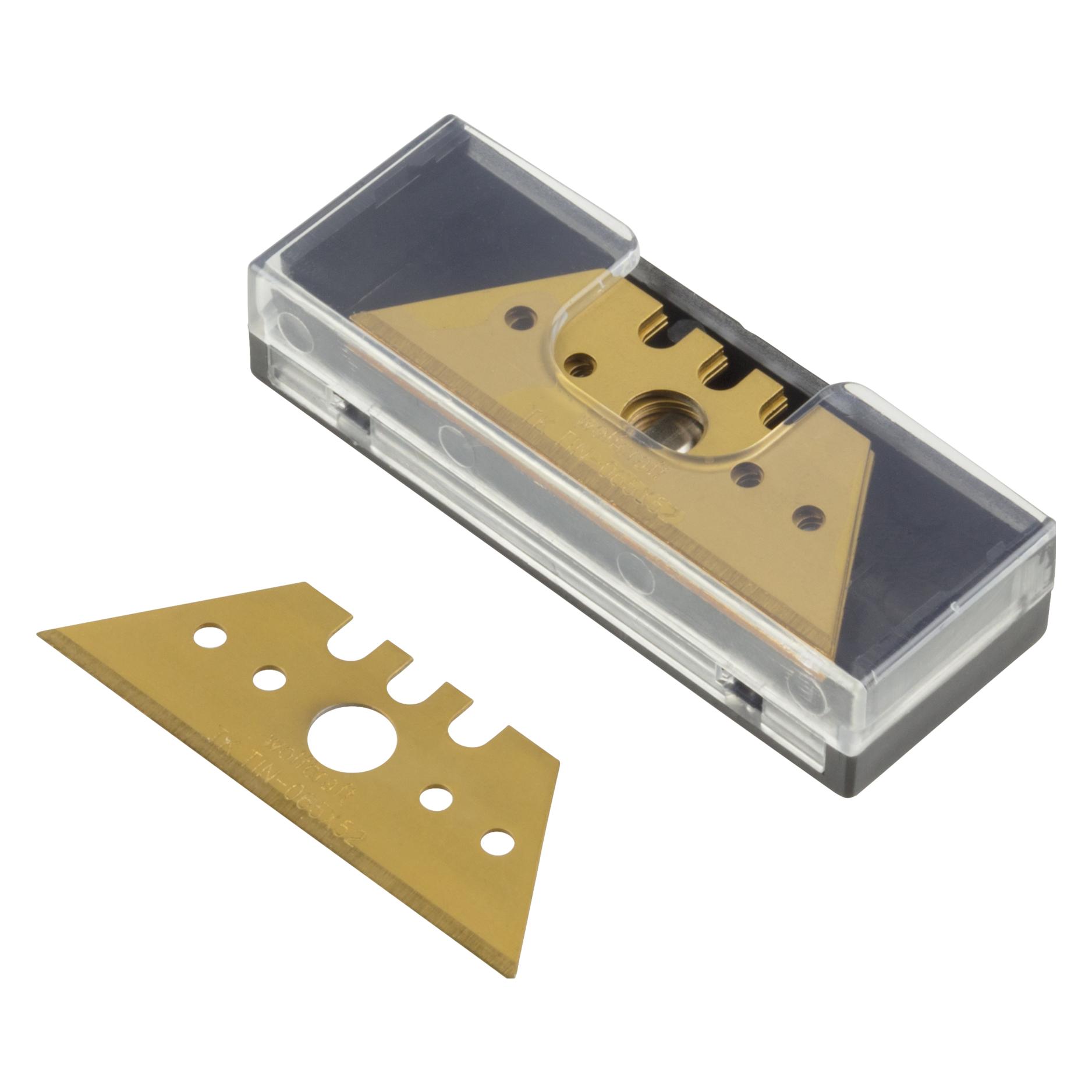wolfcraft 5 Profi-Trapezklingen TiN 0,65x52mm (4172000)