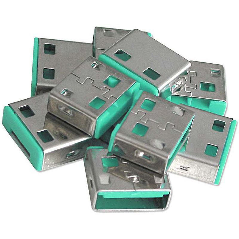 Lindy USB Port Schloss (10 Stück) OHNE Schlüssel: Grün