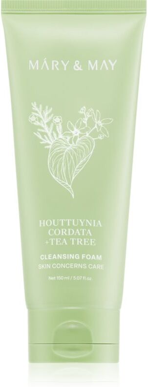 Mary&May Houttuynia Cordata + Tea Tree Cleansing Foam deep-cleansing mousse with soothing effect 150 ml