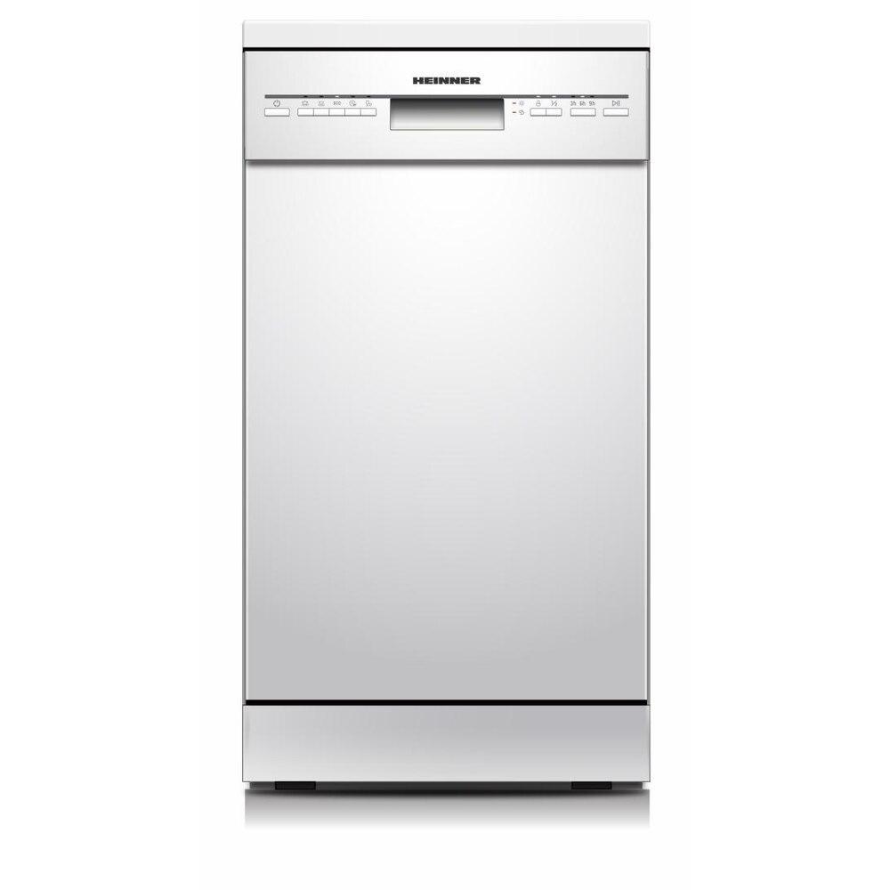 Heinner HDW-FSM45510WE++ Geschirrspüler 10 Maßgedecke, 5 Programme, AquaStop, 45 cm, Weiß