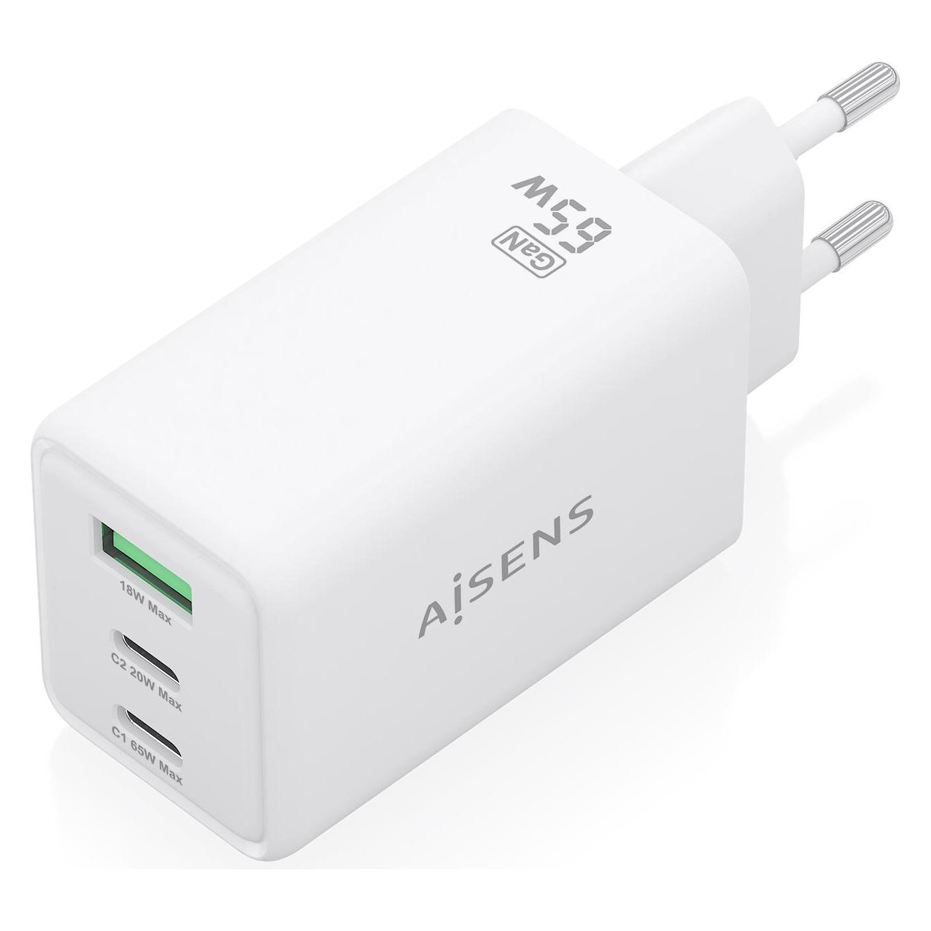 Aisens ASCH-65W3P072-W (65 W, 3 Ports) (ASCH-65W3P072-W)