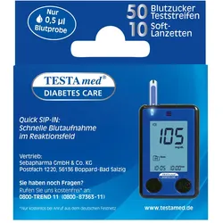 Testamed GlucoCheck Advance 50 Teststreifen + 10 Lanzetten 1 P