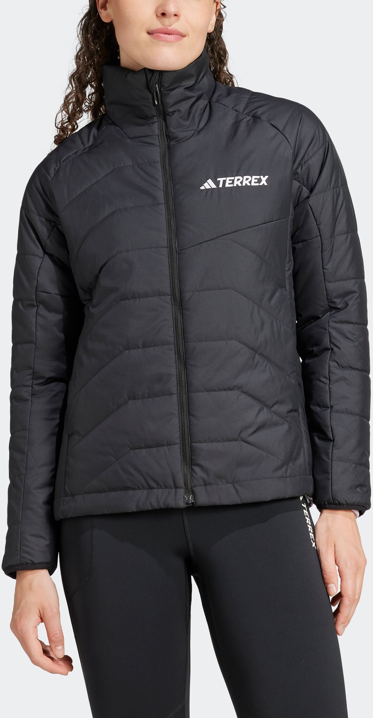 Steppjacke ADIDAS TERREX "MULTI SYNTHETIC", Damen, Gr. S, schwarz, Obermaterial: 100% Polyester, Jacken Steppjacke