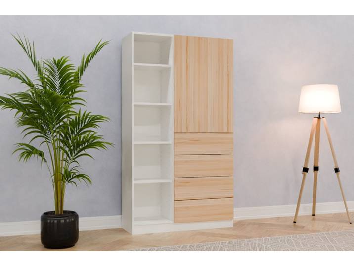 Esszimmerschrank nach Maß - Kernbuche durchgehende Lamelle - 180x100x37cm - Individuell konfigurieren