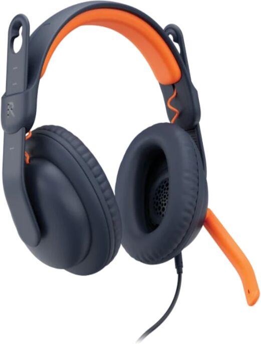 Logitech Zone Learn Over-Ear - USB-C Le casque filaire circum-aural à connexion USB-C spécialement conçu pour les élèves.