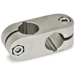 Edelstahl-Kreuz-Klemmverbinder (131-B16-B16-2-NI)