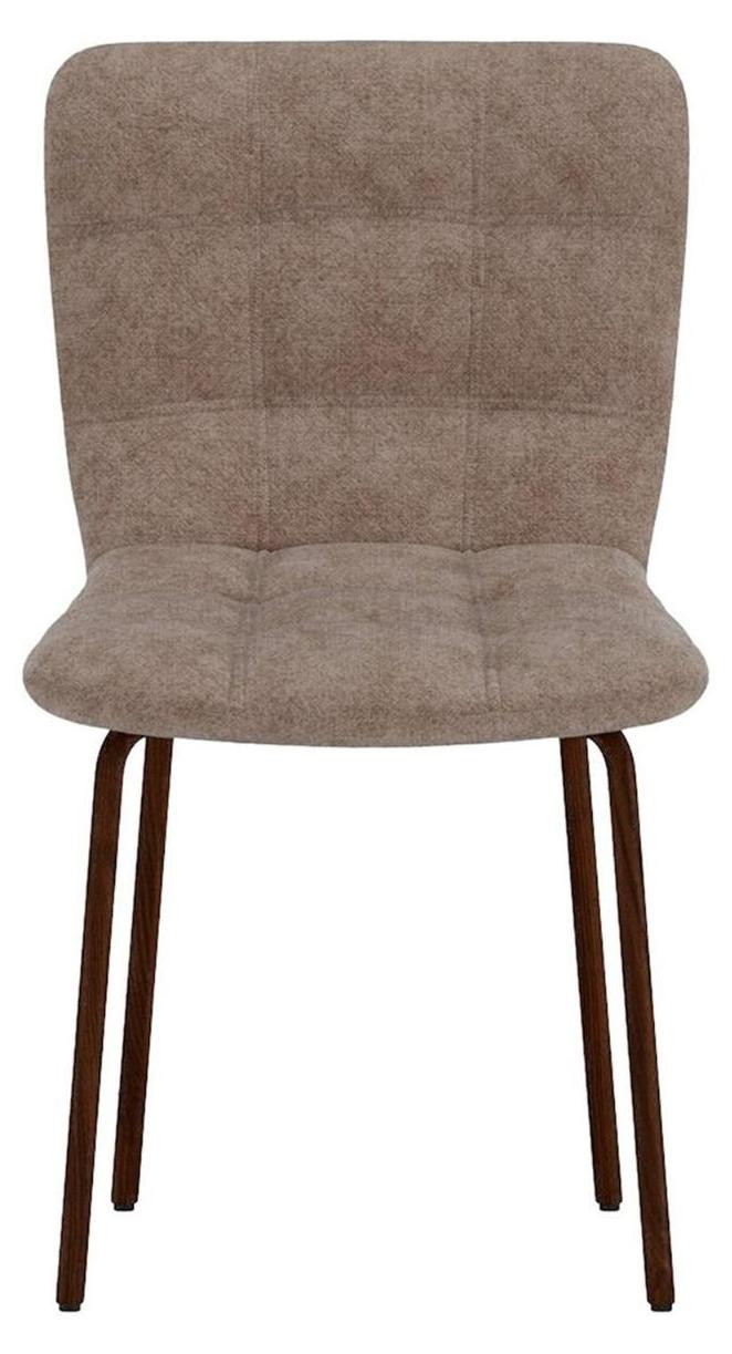Punsch eetkamerstoel velours bruin