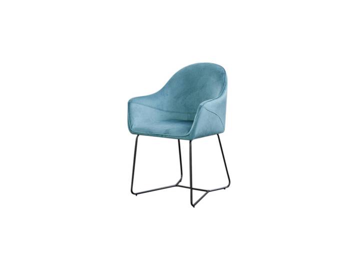 Kawola Esszimmerstuhl Zina Blau Webstoff, 56x87x58 cm, Esszimmer, Stühle, Armlehnstühle