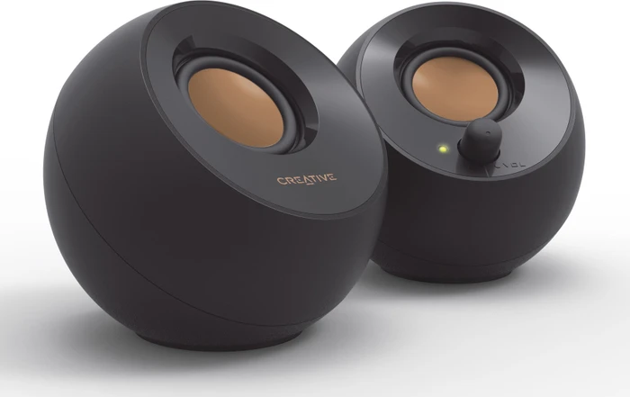 Creative Pebble USB 2.0-betriebene Desktop-Lautsprecher - Schwarz