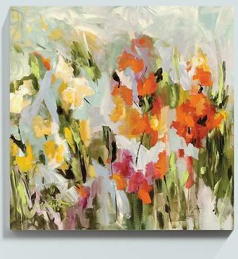 "Song of the Wildflower Stretched Canvas - 24"" x 24"" - Ballard Designs"