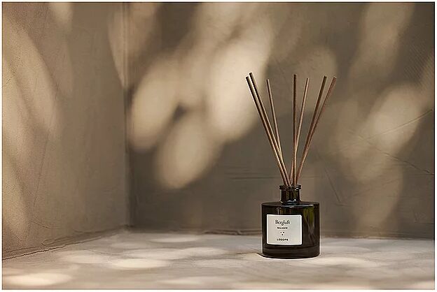 LOOOPS Stäbchen Diffuser 100ml BERGLUFT dunkelgrün B