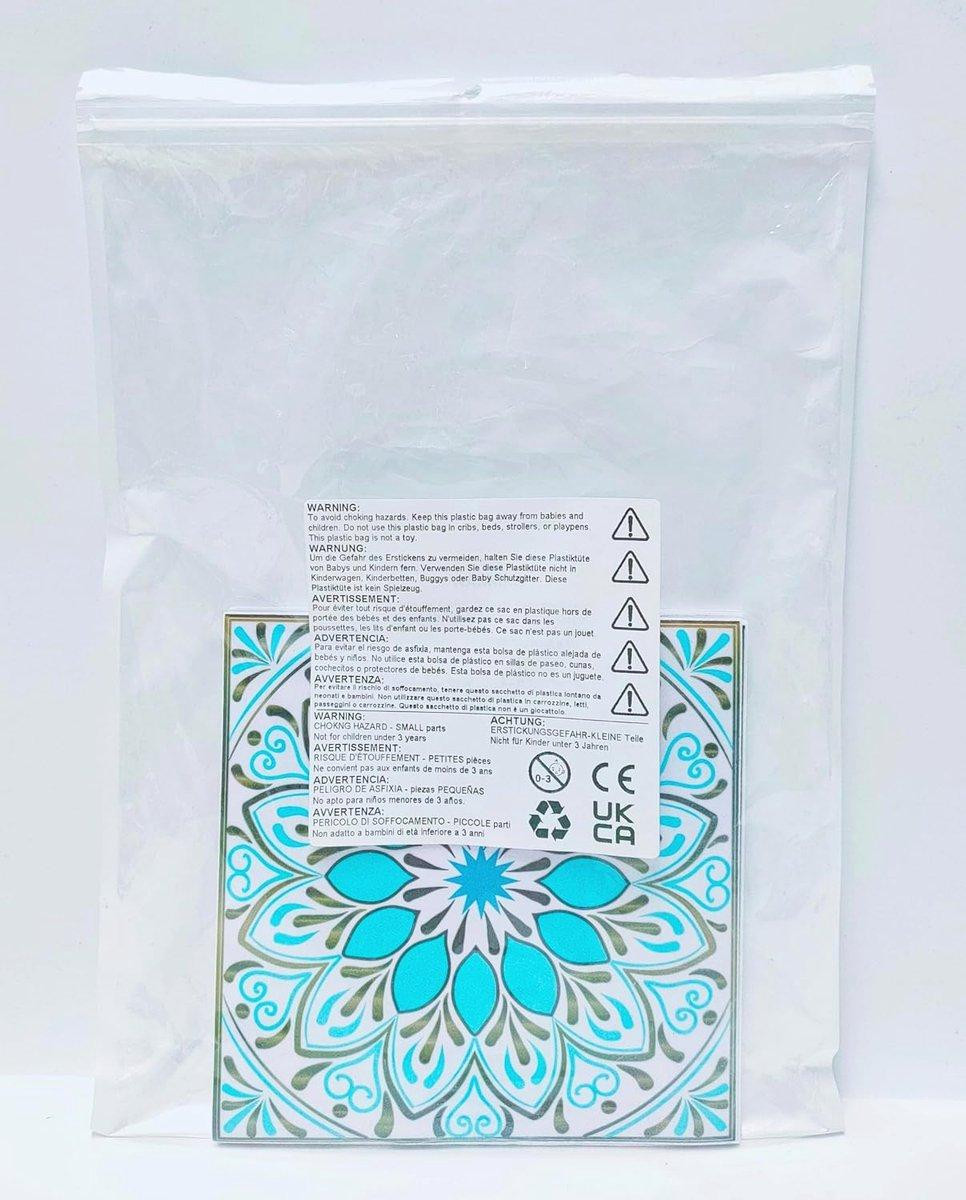 QUCUMER Tegelstickers Mozaïek, 20 stuks, Waterdicht, 15 x 15 cm