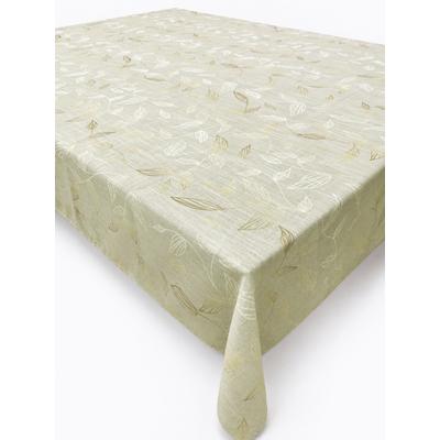 Tischdecke OTTO HOME "Raffon, Leinenoptik, halbtransparent, Dekoration, 1 Stück" Gr. 2, beige (taupe), B:160cm L:130cm, Polyester, Tischdecken, Tischdecke, Leinenoptik,Blattmotiv, Wohn - Esszimmer, halbtransparent/blickdicht