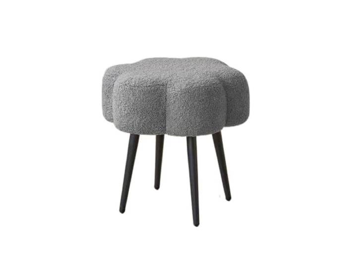 Zymjzbetic Schminkhocker Cloud Makeup Hocker, einfache Schlafzimmerausstattung(Dark Gray)