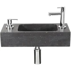 Differnz, Waschbecken, Set Fontana con Dispenser di Sapone (185 mm, 420 mm)