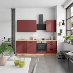 Küchenleerblock Easytouch High o. Geräte Rot