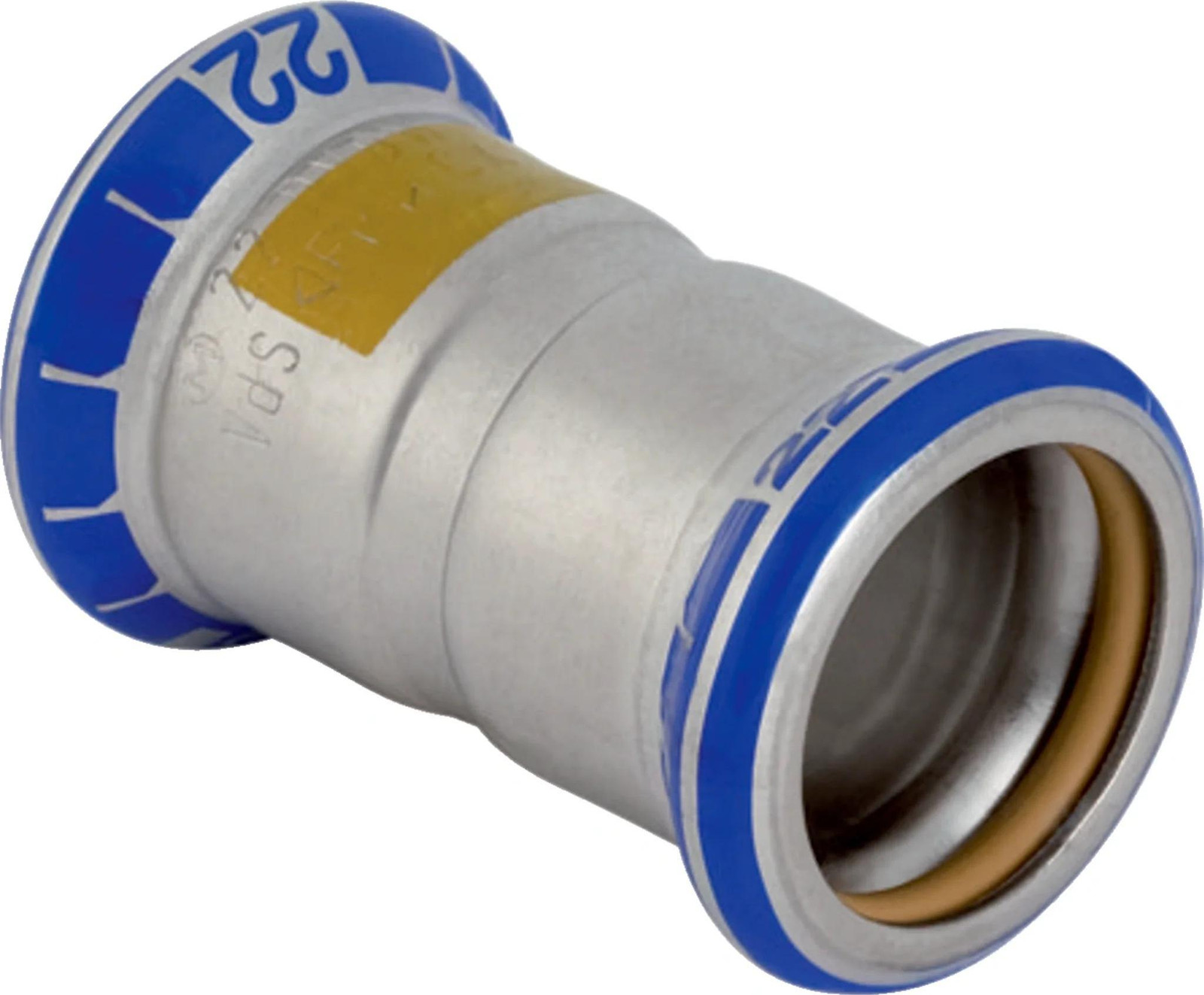 Geberit GE Mapress koppeling voor gas, roestvrij staal, diameter 35 mm