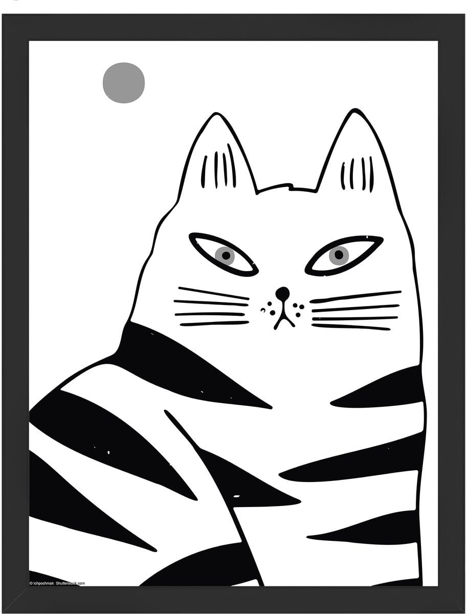 Walther Design Walther Liv Houten lijst met kunstglas - Zwart - 30 x 40 cm