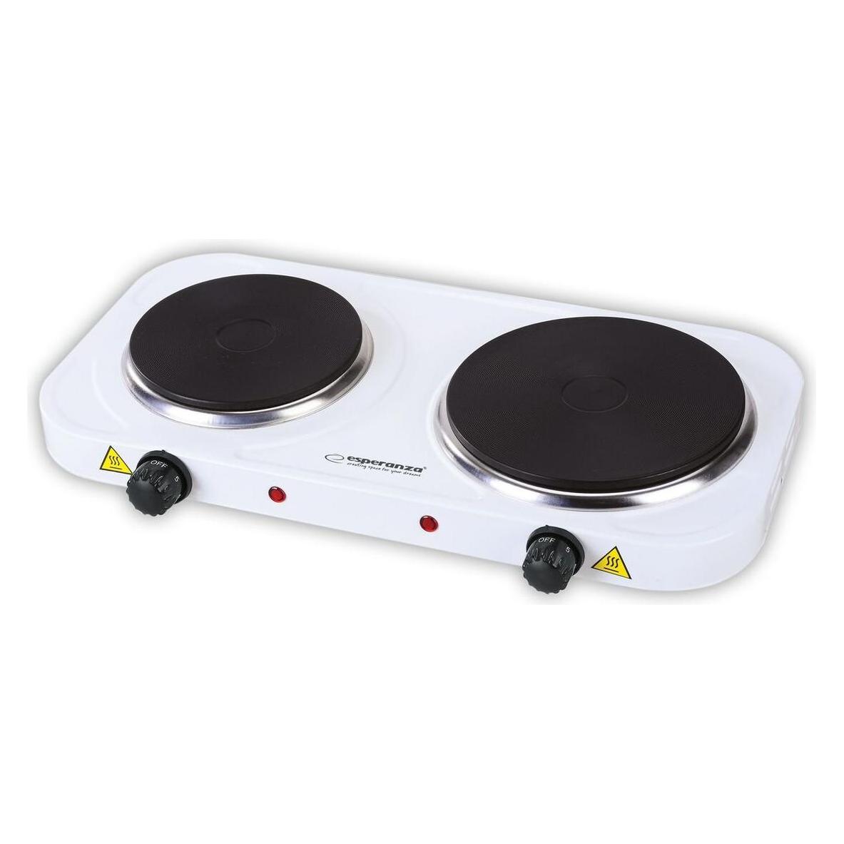 Esperanza EKH014W Elektroherd 2 Zonen Weiss (EKH014W)