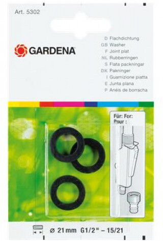 Gardena Joint plat 15/21, 21 mm (G1/2&amp;quot;) 3 pcs. 5302-20