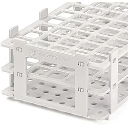 Reagenzglasgestell PP weiß für 55 Röhrchen bis Ø 18 mm 5 Stück