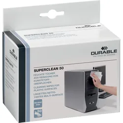 DURABLE 578802 - Reinigungstücher, einzeln verpackt, für PC-Peripherie, 50 Stück