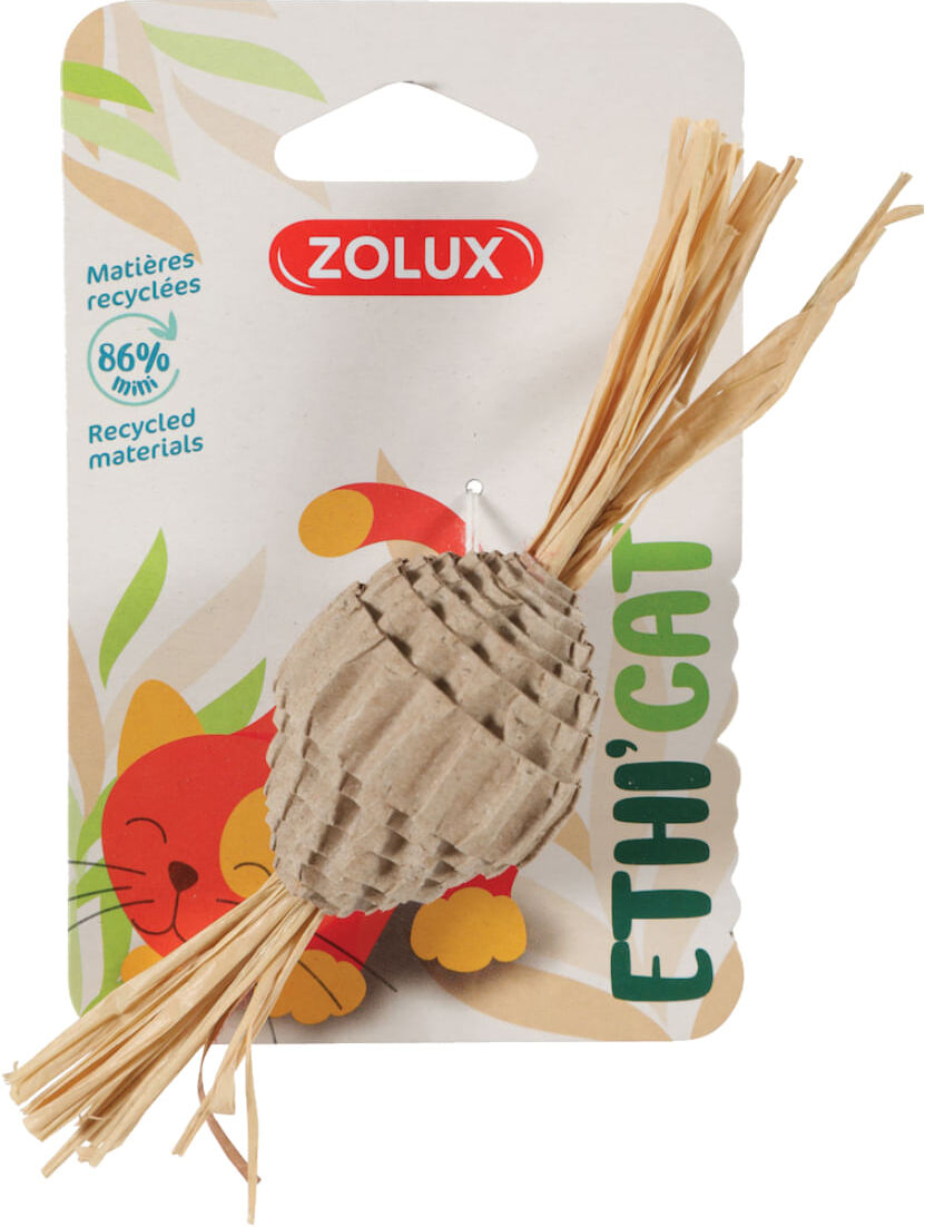 ZOLUX Gioco Gatto Ethicat Cartone Palla 1 PZ